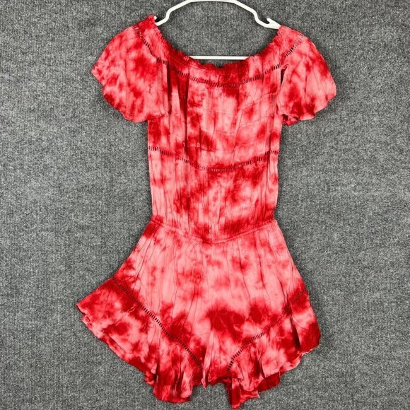 NEW BOHO ME Women's Tie Dye Romper Light FLowy SZ XS - Picture 3 of 10